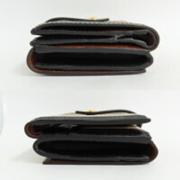 Burberry Handbags - Burberry coated beige white Icon Luna striped black wallet canvas Stripe